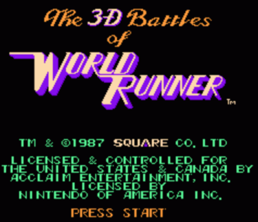 3-D Battles Of World Runner, The [hM34]