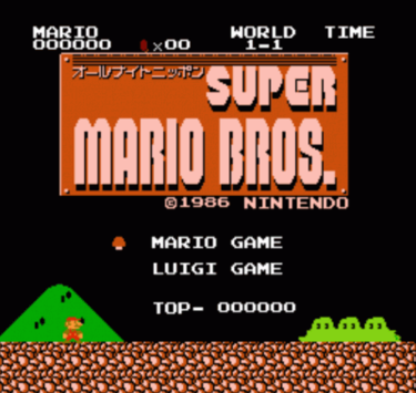 Download ZZZ UNK All Night Nippon Super Mario Bros p Bad CHR ROM